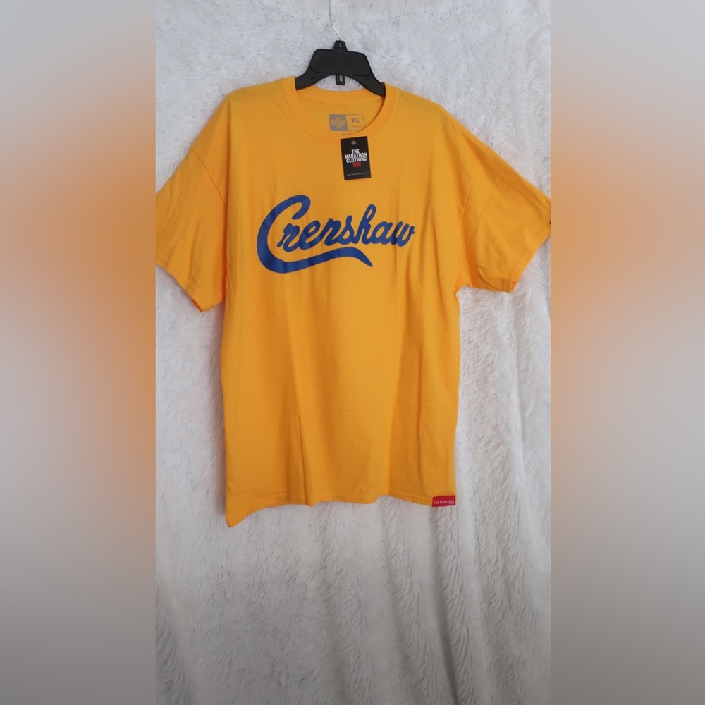 GOLDEN AND BLUE CRENSHAW T-SHIRT
